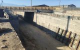 مراحل پایانی ساخت پل زیرگذر محور نوش آباد به کاشان